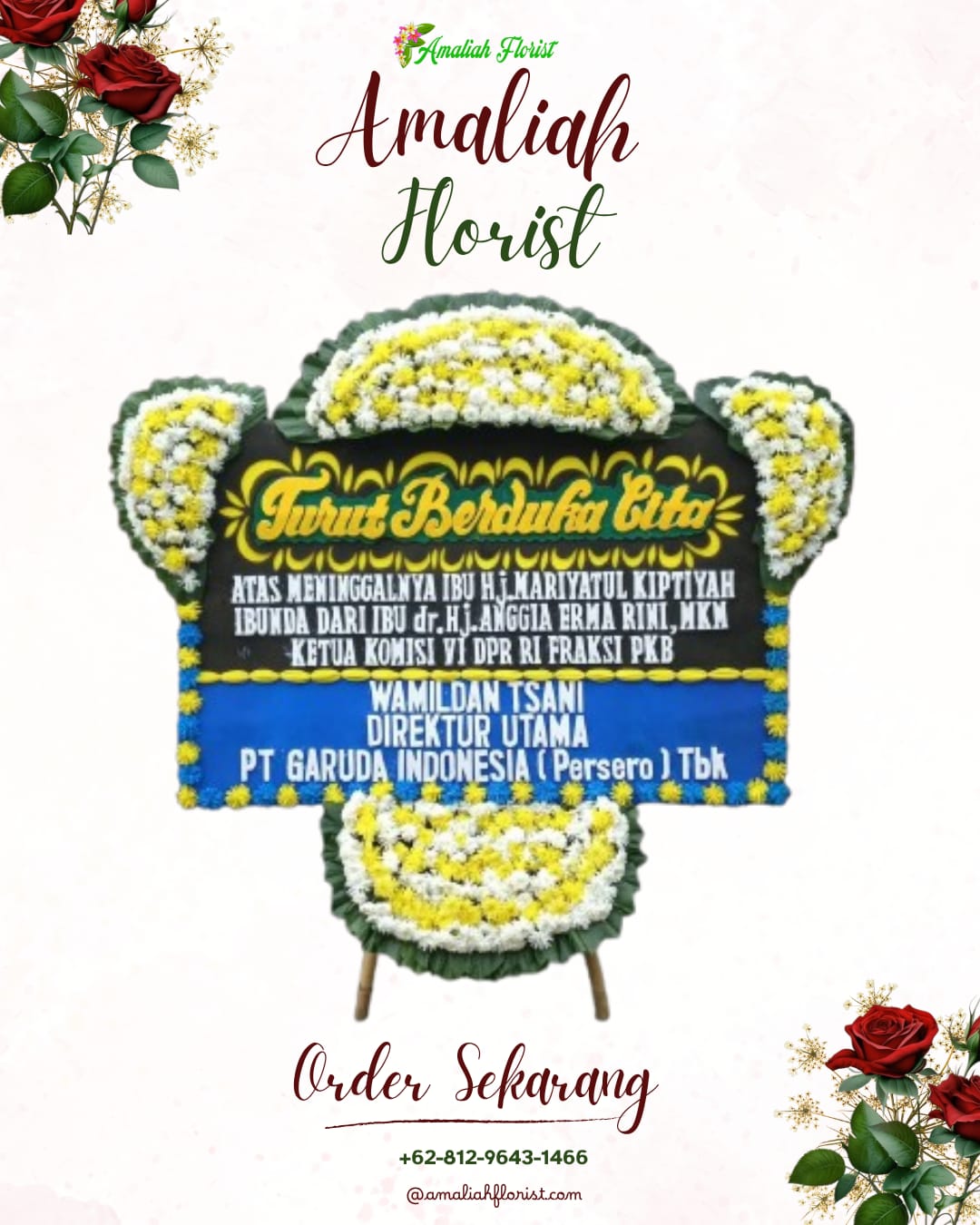 Papan Bunga Duka Sokobanah